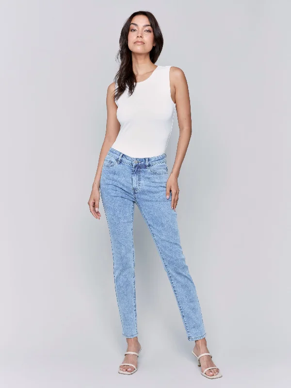 Summer Deals Carine Skinny Jeans - Light Blue