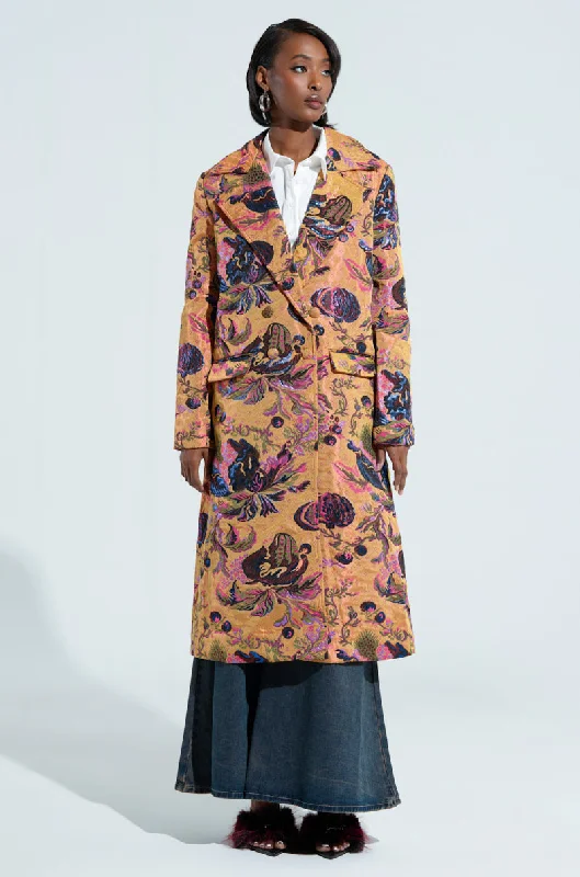 Your Timeless Wardrobe Awaits CAMBRIDGE BROCADE TRENCH