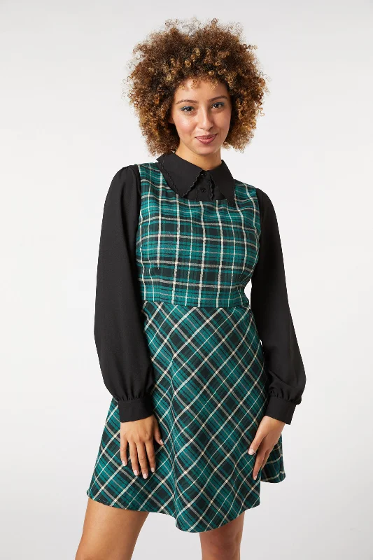 Seasonal Clearance Amber Check Pinny