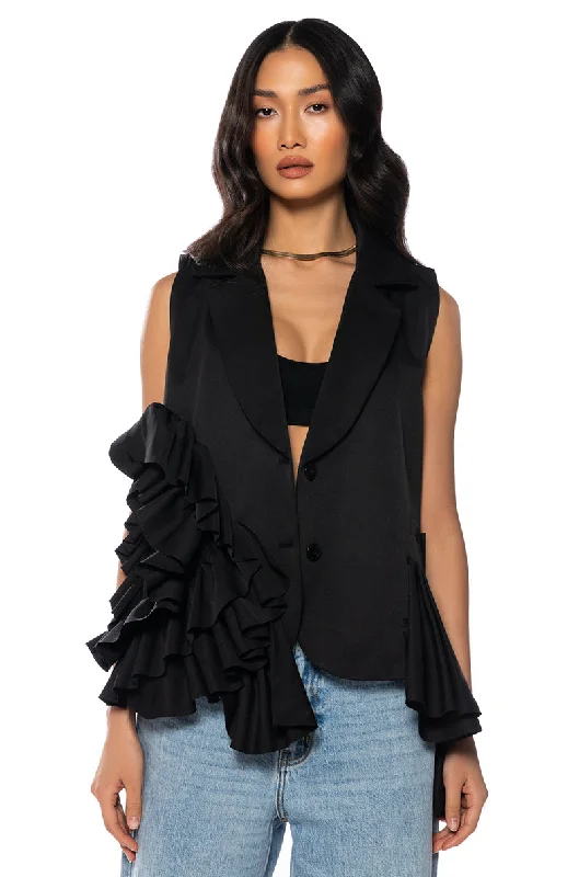 Style Versatile Women's Collection ALL THE RUFFLE VEST