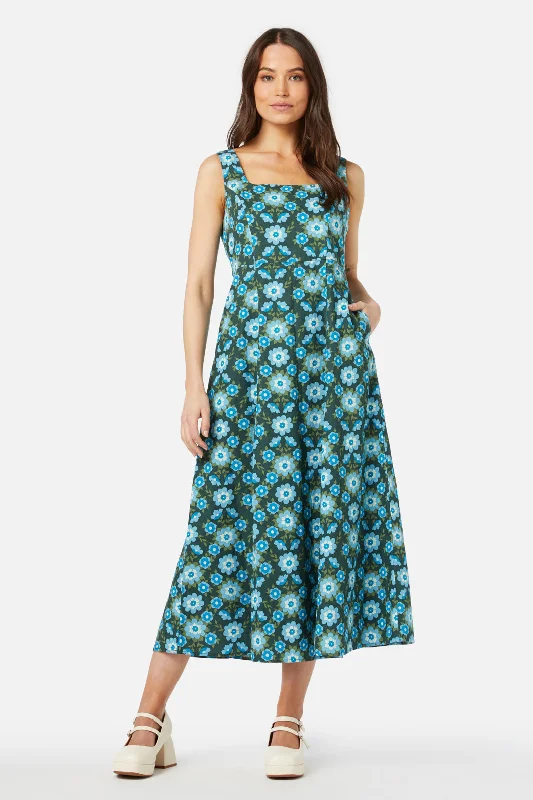 Special Offers, Don't Miss Folk Floral Midi Dress