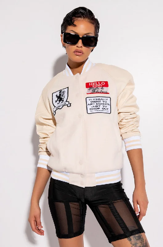 Ride The Style Wave ART SCHOOL DROP OUT BOMBER