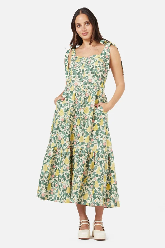 Trendy Threads Pear Vine Midi Dress