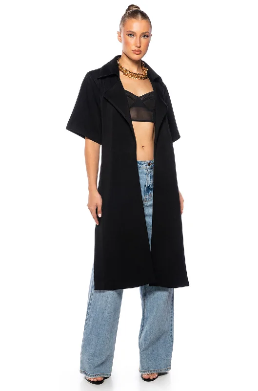 Limited Edition LET IT COME TRUE OPEN BACK DUSTER IN BLACK