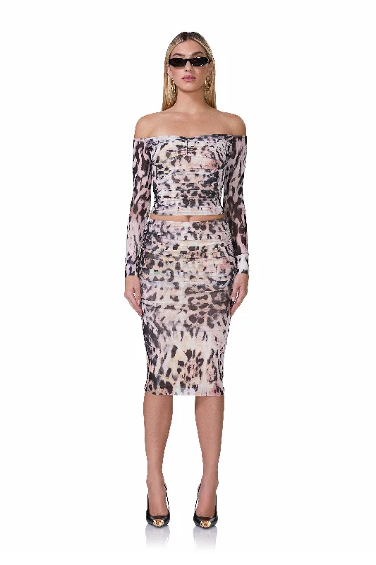 Flash Sale Now Riley Skirt - Warm Leopard