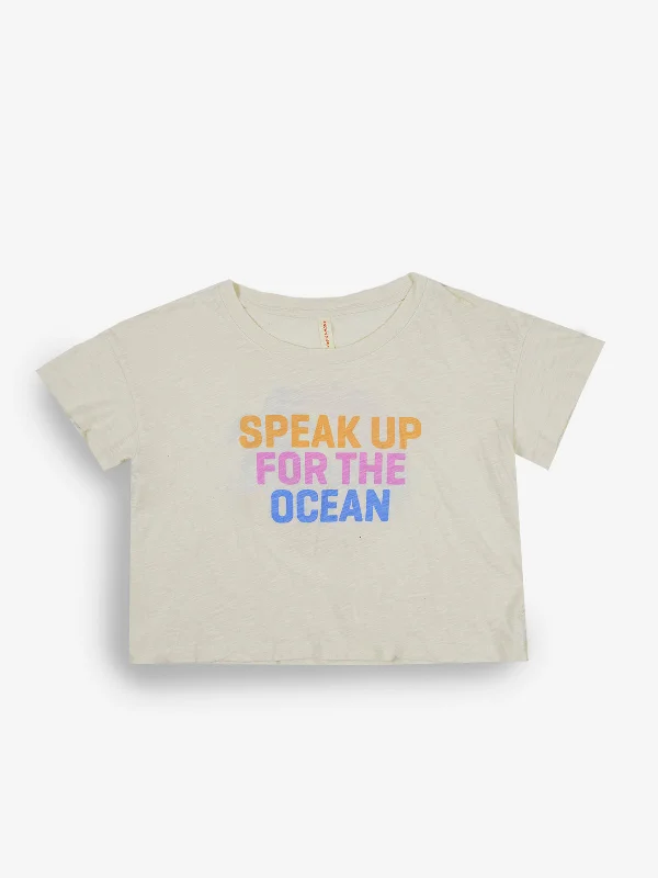 Premium Style Here for the Ocean Women's Crop Tee