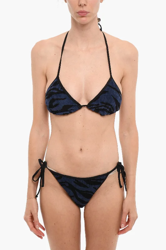 Versatile Outfits Zadig&Voltaire Animal Patterned Terry Cotton Bikini