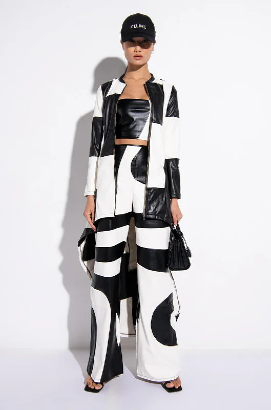 Women Apparel MY SUGAR BOO HI LO CHECKERED TRENCH