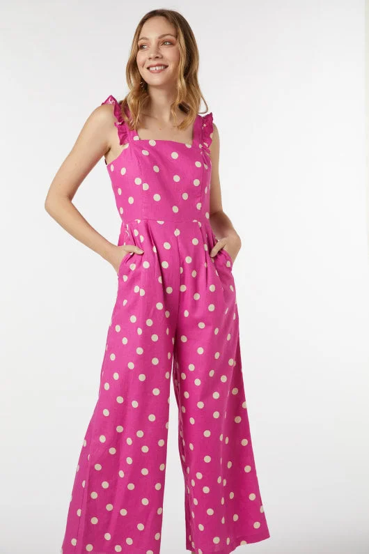 Essentials On Sale Lucy Polka Dot Jumpsuit