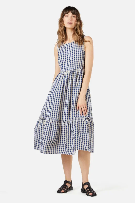 Hot Deals Greta Check Midi Dress