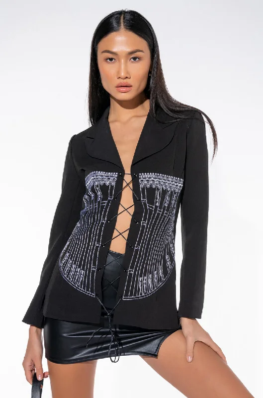 Unleash Your Fashion STITCH THE F UP CORSET BLAZER