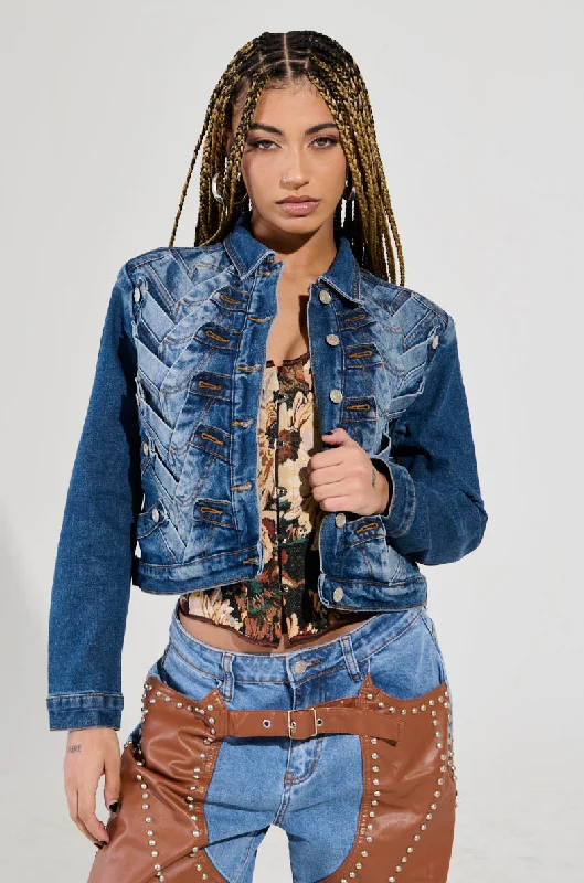 Latest Fashion BOTTOMS UP DENIM JACKET