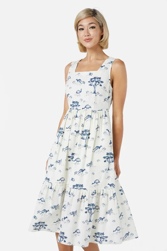 Style Versatile Women's Collection Aus Toile Midi Dress