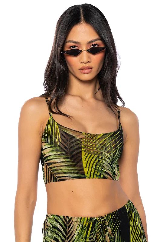 Limited Stock, Big Sale ISLAND ESCAPE MESH BRALETTE TOP